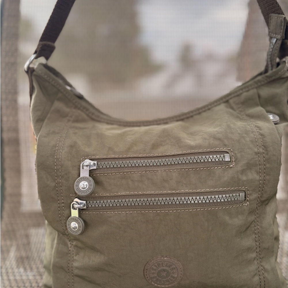 Kipling Olive Green Crossbody Bag